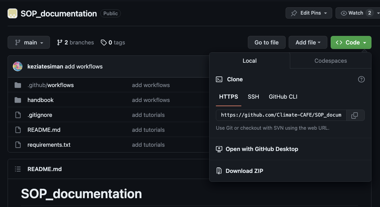 Clone Repository